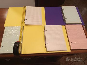 3 Raccoglitori + 460 fogli A6