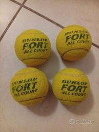 4 palle da tennis Dunlop Fort