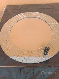 specchio rotondo mosaico