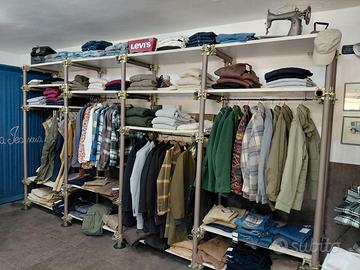 Scaffalature e luci x negozi e arredamento