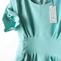 Closet Aqua Pleated Gathered Tunic tg.14UK/46-48It