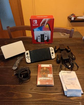 Nintendo Switch Oled bianca