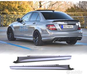 PROFILI LATERALI PER MERCEDES CLASSE C W204 LOOK A
