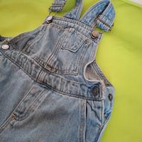 salopette jeans chiaro bambino 
