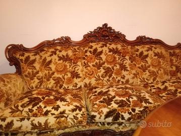Salotto Damascato in  legno 100%