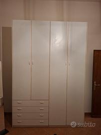 Armadio bianco camerina ante + cassetti