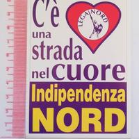 Adesivo Lega Lombarda Lega Nord: Indipendenza Nord