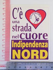 Adesivo Lega Lombarda Lega Nord: Indipendenza Nord
