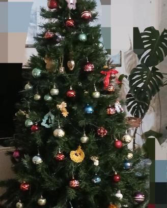 Albero di Natale 2,5 m con fibre ottiche – luci