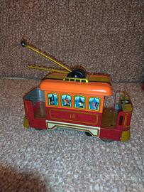 Tram in latta a batteria made Japan vintage