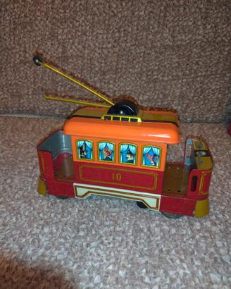 Tram in latta a batteria made Japan vintage