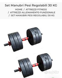 Manubri componibili 30 kg Fisiostore