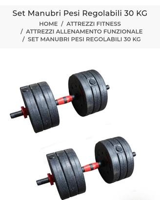 Manubri componibili 30 kg Fisiostore