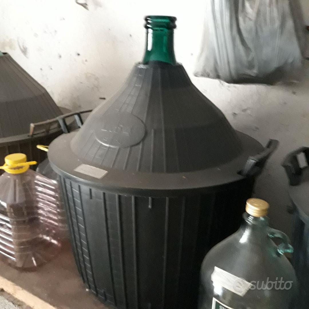 Damigiana Vetro 54 Litri Con Protezione Plastica - Per Vino, Olio O Alimenti - Made In Italy - Foto 7