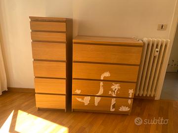 Mobili Ikea Malm comò e settimino