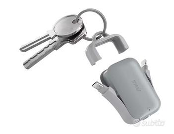power bank portachiavi grigio tascabile tau 2