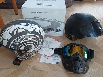 Casco mds by AGV tattoo White/grey taglia L