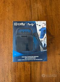 Cassa Bluetooth Celly Party Nero