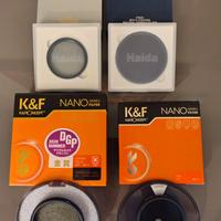 Filtri fotografici CPL e ND 52mm - 58mm - 67 mm