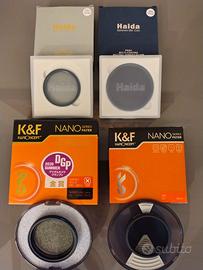 Filtri fotografici CPL e ND 52mm - 58mm - 67 mm