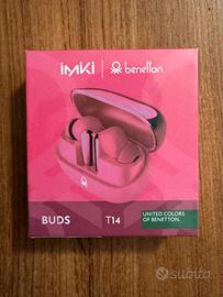 Auricolari Pink Vibe Imiki x Benetton Rosa-NUOVE