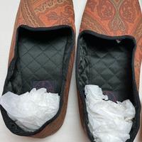 Etro originale pantofole da uomo in tessuto con sa