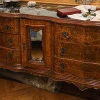 Credenza Antica in Radica di Noce - Stile Barocco