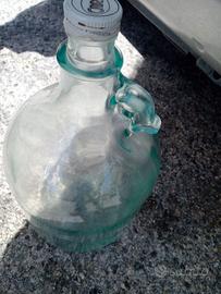 4 Bottiglioni di vetro e 4 di plastica