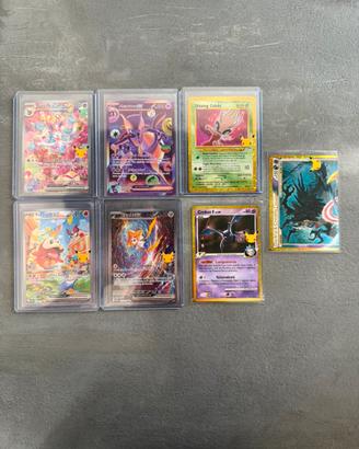 Lotto Carte Pokémon Rare e Gold - 30° Anniversario