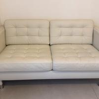 Divano 2 posti IKEA Landskrona pelle bianco