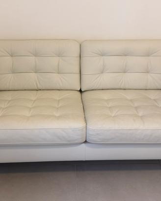 Divano 2 posti IKEA Landskrona pelle bianco