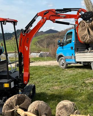 Mini escavatore 18 quintali kubota powered