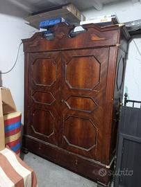 armadio ottocento laccato
