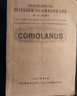 Coriolanus di W. Shakespeare