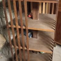 Libreria girevole in legno massello