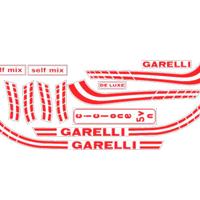 GARELLI CICLONE COLORE ROSSO kit completo ADESIVI 