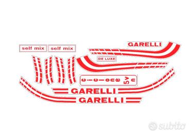 GARELLI CICLONE COLORE ROSSO kit completo ADESIVI 