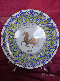 ANCAP piatto porcellana Natale 2002 oroscopo cines
