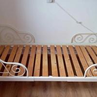 2 letti singoli ikea in ferro