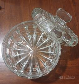 Contenitore vetro trasparente per biscotti e altro