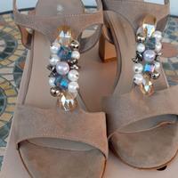 Sandali camoscio _ plantare in pelle