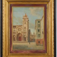 LUIGI BISI MILANO 1814+1886 OLIO SU TELA