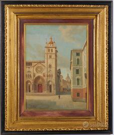 LUIGI BISI MILANO 1814+1886 OLIO SU TELA