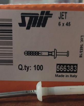 Tasselli Spit Jet 6x45. Conf. da 100