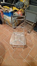 Set sedie cucina in legno con seduta in paglia – s