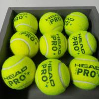 palline per padel usate 9 pz 