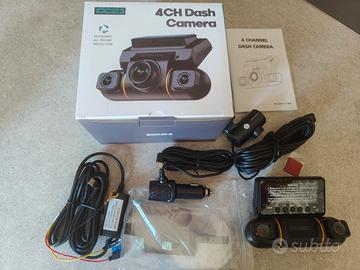 Dash Cam Auto 4 Canali 360° 1080P wifi 128 GB New
