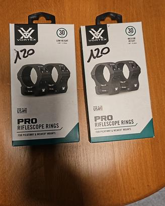 Anelli Vortex 30mm per ottica da puntamento