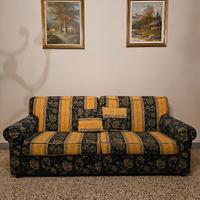 Divano in Tessuto 4 posti con Motivi Floreali