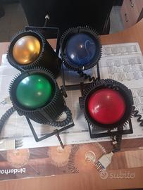 Faretti colorati Clay Paky vintage